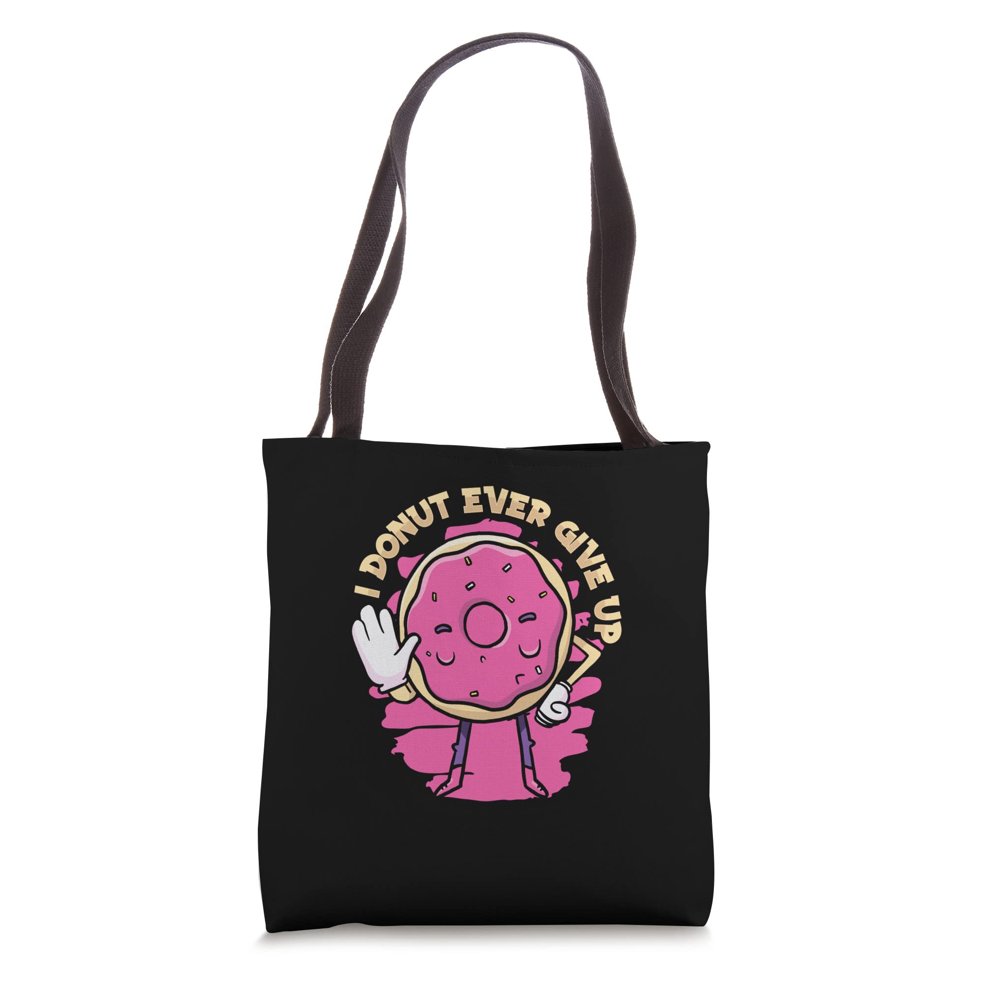Stylish Donut Print Tote Bag - Cute Doughnut Design for Women & Girls - Perfect for Grocery Shopping, Beach Trips & Everyday Use
