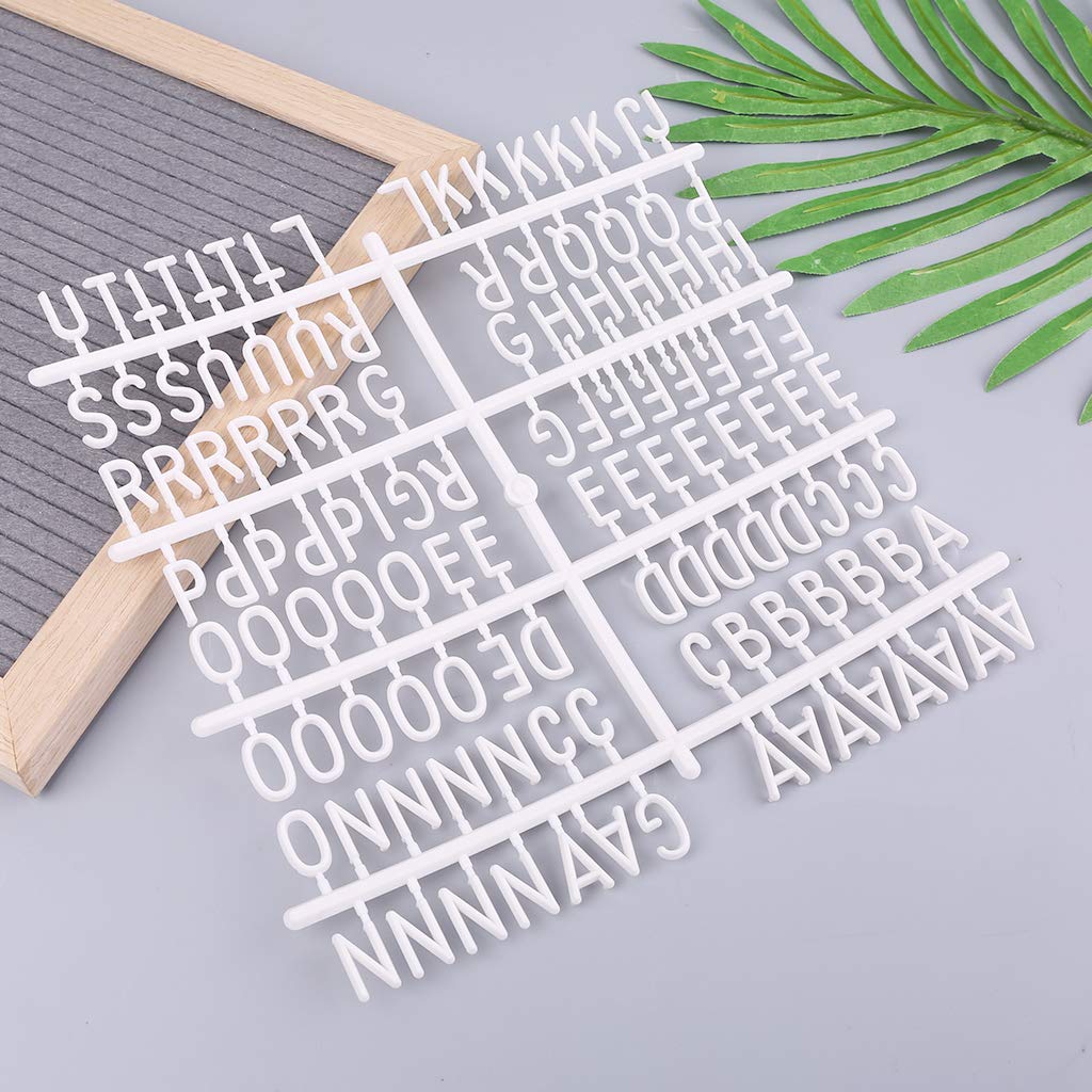 4Pcs White Plastic Minimalist Changeable Letter Board Set with Letters, Numbers & Symbols - Perfect for Home Decor, Office, Classroom & DIY Projects
