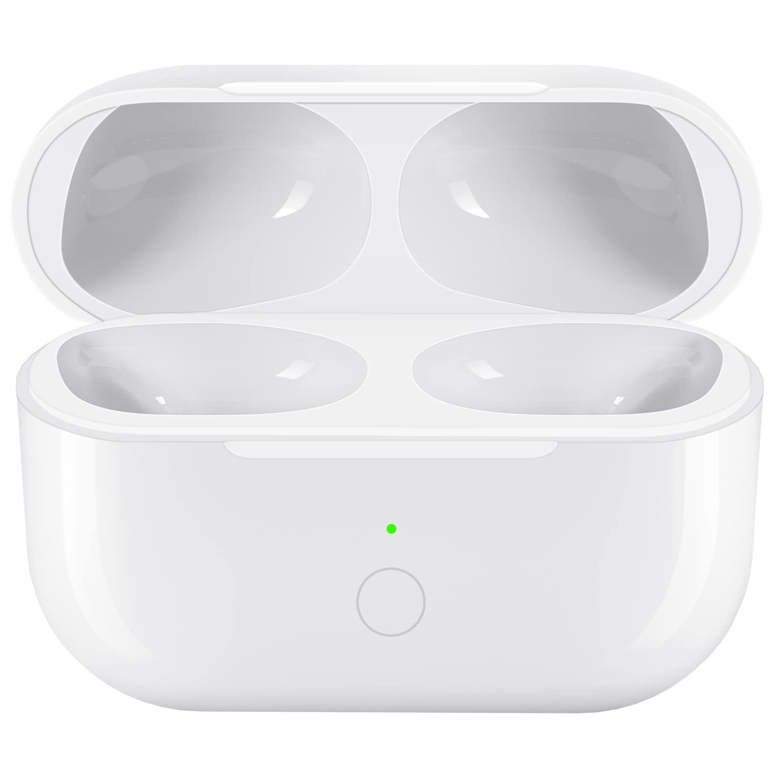 Wireless Charging Case for AirPods Pro - Replacement Charger Case Compatible with AirPods Pro (450mAh Battery, Bluetooth Pairing, White) | Portable Charging Solution for Travel, Work & Gym Use