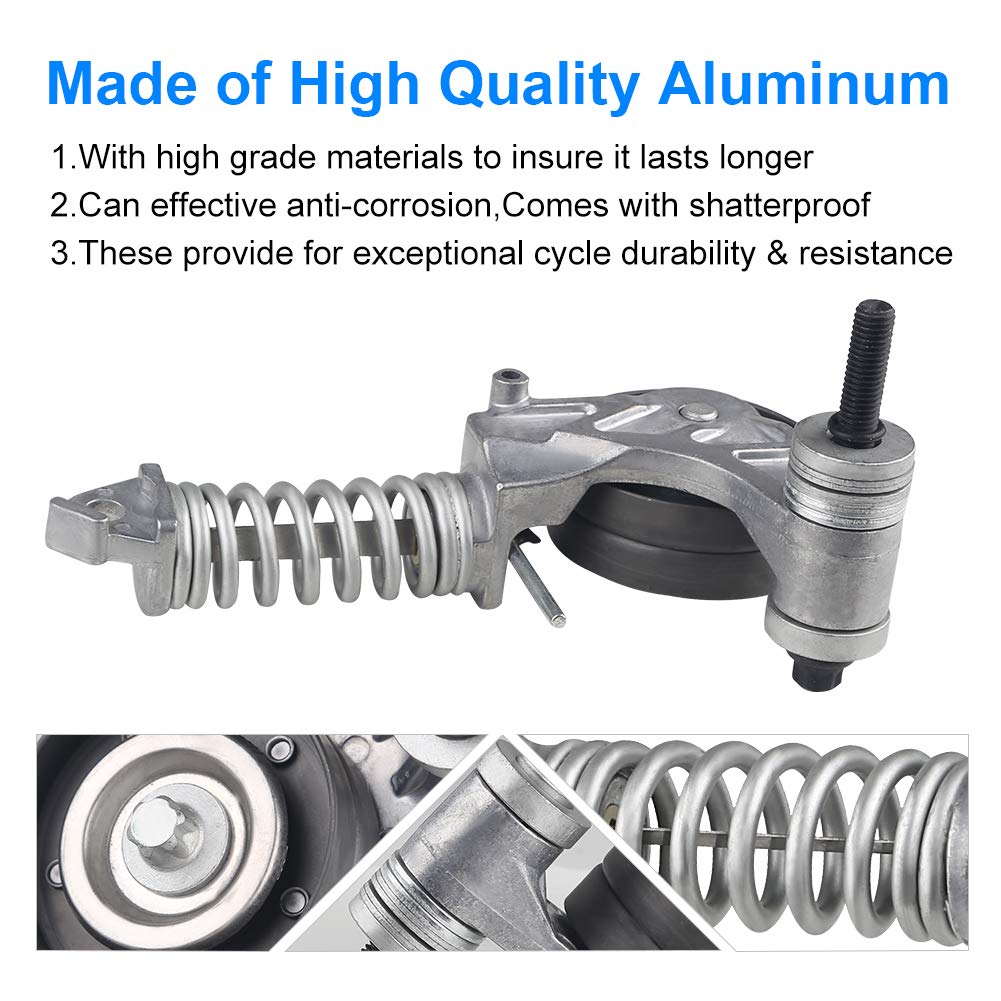 **WATERWICH Drive Belt Tensioner Compatible with Chevy Cruze, Sonic, Trax & Buick Encore 1.4L - Replacement for 25195388, 55565236 - Perfect for Engine Maintenance & Smooth Performance**
