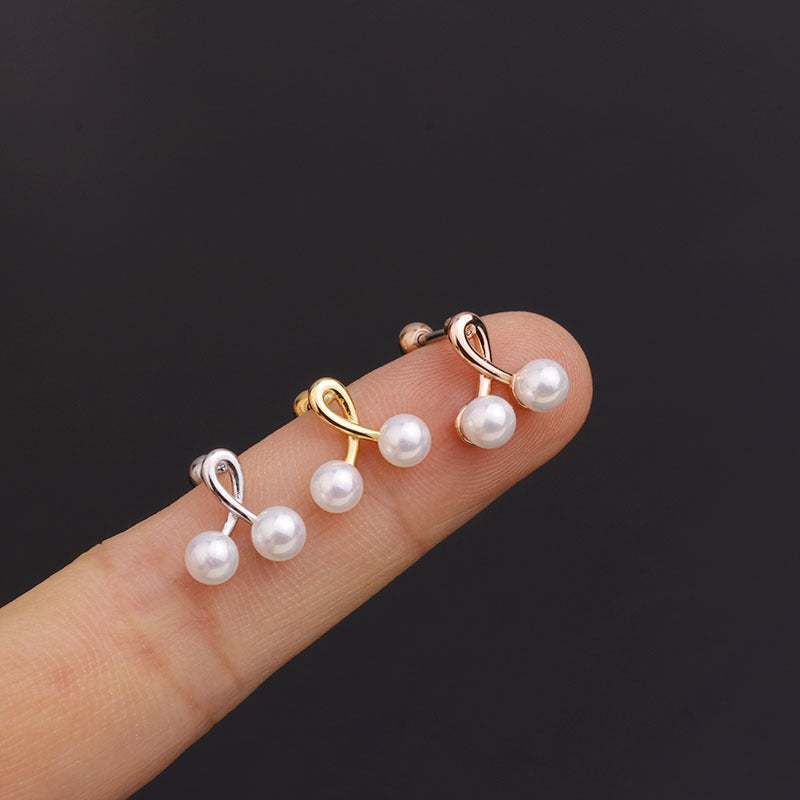20G Cartilage Flower Stud Earrings with Pearl Accents - Dainty Floral Ear Jewelry for Women | Perfect for Everyday Wear, Parties & Special Occasions