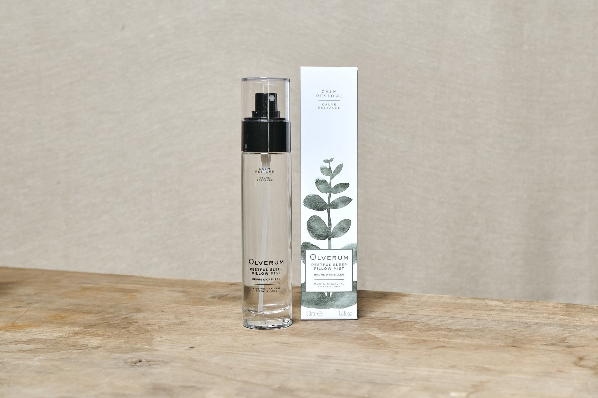 Olverum Restful Sleep Pillow Mist - Natural Lavender & Chamomile Essential Oil Spray for Relaxation & Better Sleep | Perfect for Bedtime, Travel & Stress Relief