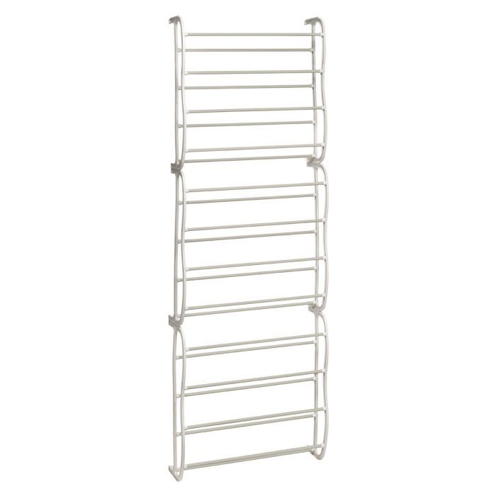 12-Tier Over-the-Door Shoe Organizer - Space Saving Shoe Storage for Closet, Bedroom & Entryway - Holds 36 Pairs of Shoes - Perfect for Small Spaces & Apartment Living