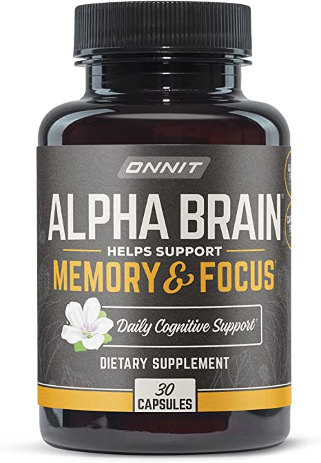 Alpha Brain Memory & Focus Supplement - Enhance Cognitive Function, Mental Clarity & Concentration - Ideal for Studying, Work & Daily Productivity