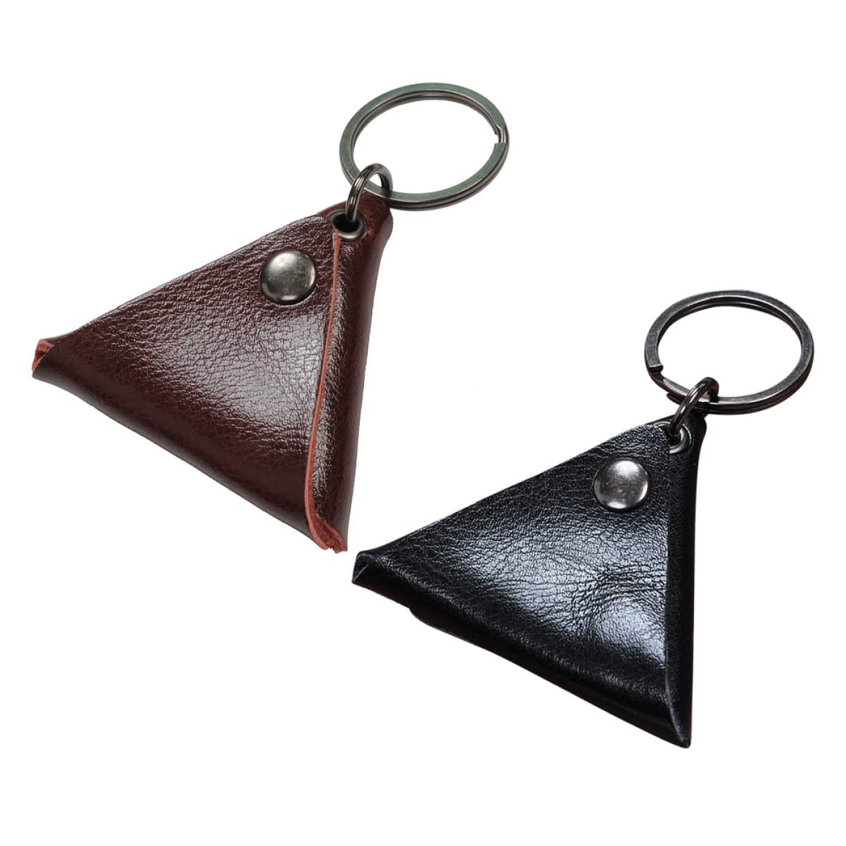 MILISTEN 2-Pack PU Leather Guitar Pick Holder Keychain - Portable Plectrum Storage for Acoustic & Electric Guitarists - Perfect for Musicians, Bands, and Guitar Enthusiasts On-The-Go