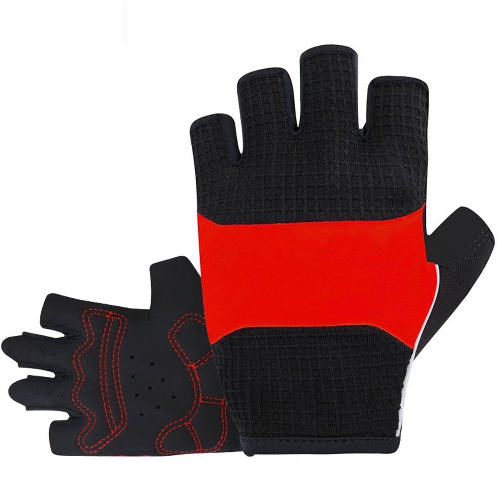 YCZOD Reflective Half-Finger Cycling Gloves for Men & Women - Non-Slip Mountain Bike & Road Bike Gloves - Perfect for Hiking, Riding & Outdoor Sports Activities