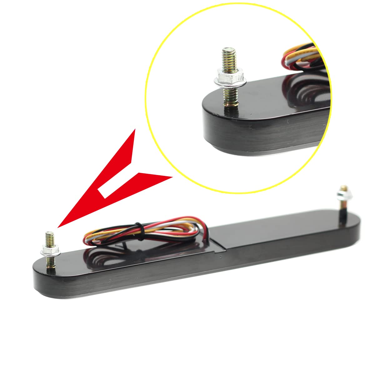 Universal LED Brake Tail Light & Turn Signal Strip for Harley Davidson - Vertical Mount Rear Fender/Bagger with Parking & Stop Light (Red/Amber) - Perfect for Motorcycle Safety & Customization
