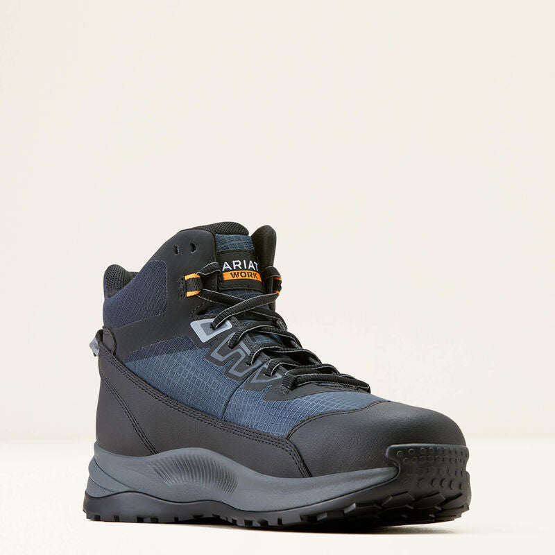Outpace Shift Mid Composite Toe Work Shoes - Lightweight Safety Footwear for Men | OSHA Compliant for Construction, Warehouse & Industrial Work