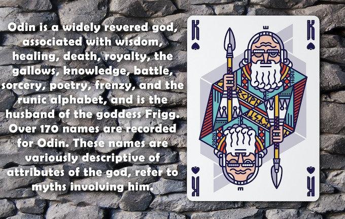 Premium Walhalla Playing Cards - Norse Mythology Odin Themed Deck for Poker, Magic Tricks & Collectors | Perfect for Game Nights, Gifts & Viking Enthusiasts