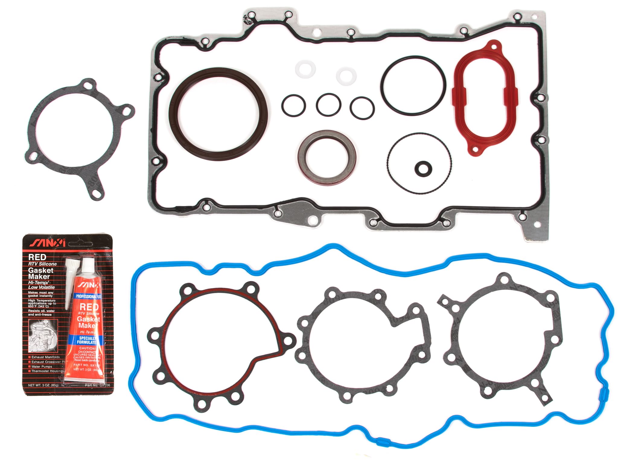 MA-4216924413 Full Gasket Set with Head Bolts Compatible with 2001-2008 Ford Escape, Mazda Tribute, Mercury Mariner 3.0L DOHC V6 Engine - Perfect for Cylinder Head Repair & Engine Rebuild Projects