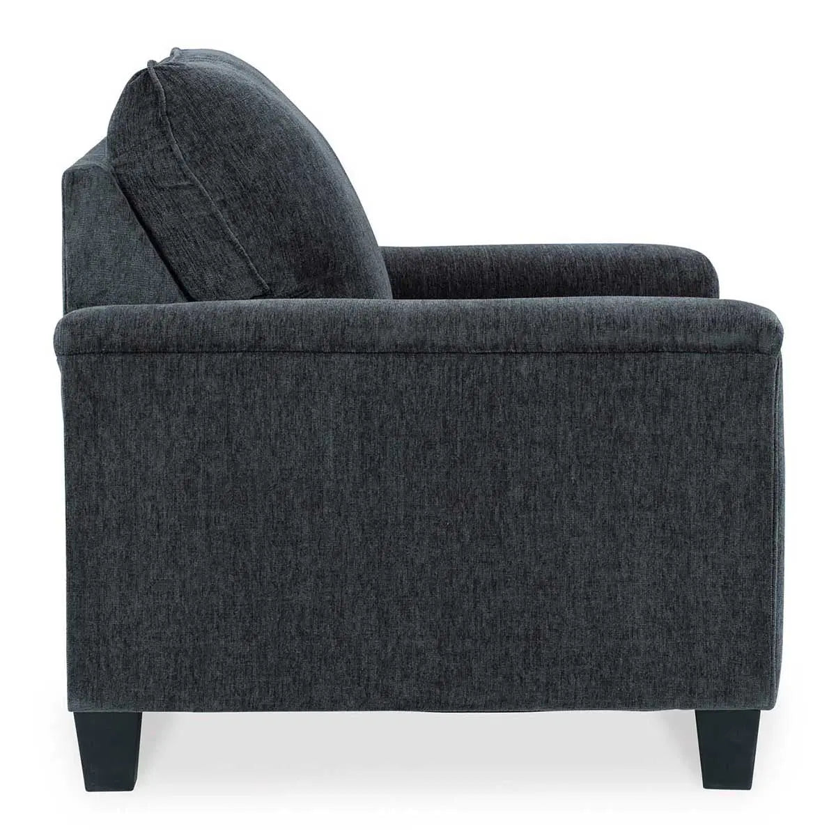 Abinger Chair in Smoke Gray - Modern Accent Chair for Living Room, Bedroom, or Office - Comfortable Upholstered Lounge Chair with Stylish Design