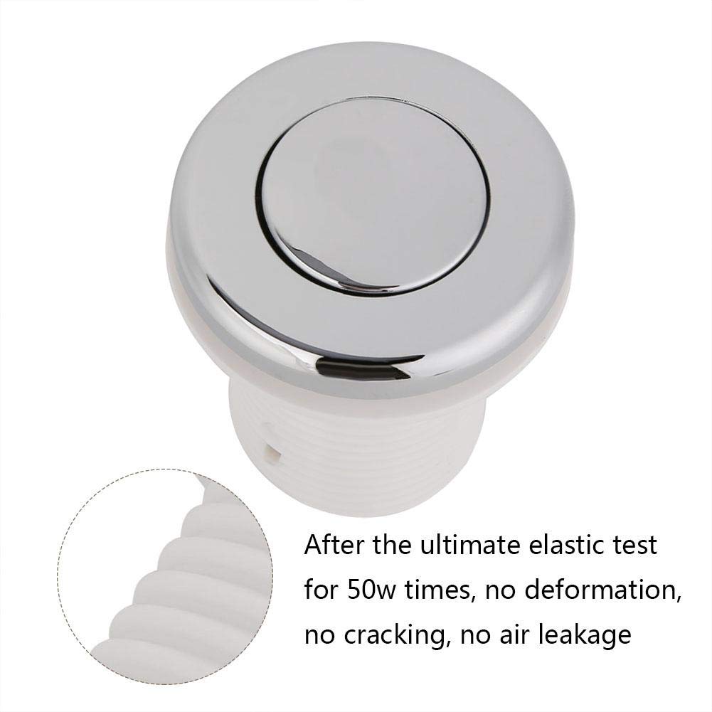Waterproof Air Pressure Switch with Push Button Bleeder Valve - 28mm Mounting Hole for Air Compressors, Garbage Disposals, Jacuzzis & Kids Toys | Ideal for Home Appliances, Spa Equipment & Children's Play Areas