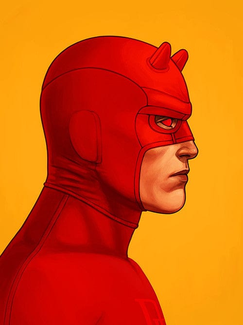 Daredevil Red Suit Costume - Premium Superhero Outfit for Cosplay, Halloween & Comic Con | Marvel Inspired Costume for Adults & Fans