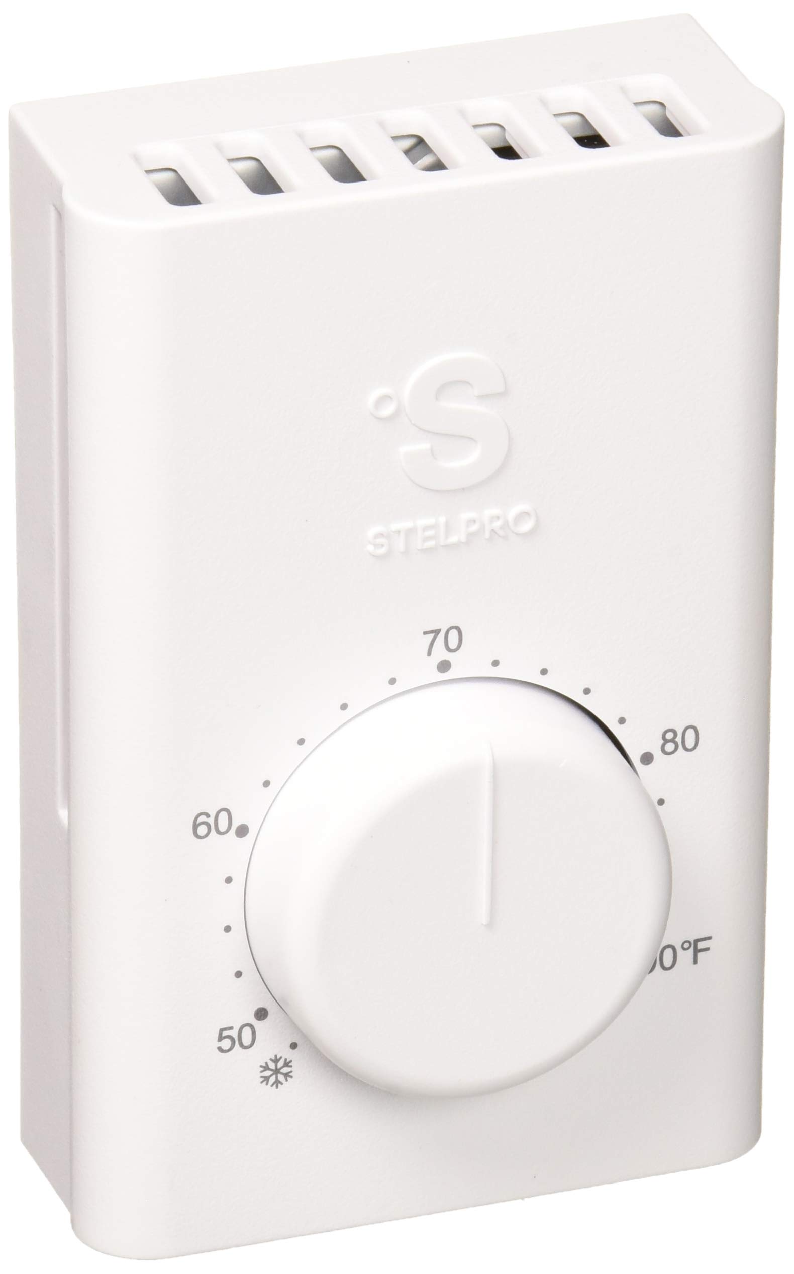 SWT1F Single Pole Electric Heater Wall Thermostat - White - Temperature Control for Home, Office & Basement Heating Systems