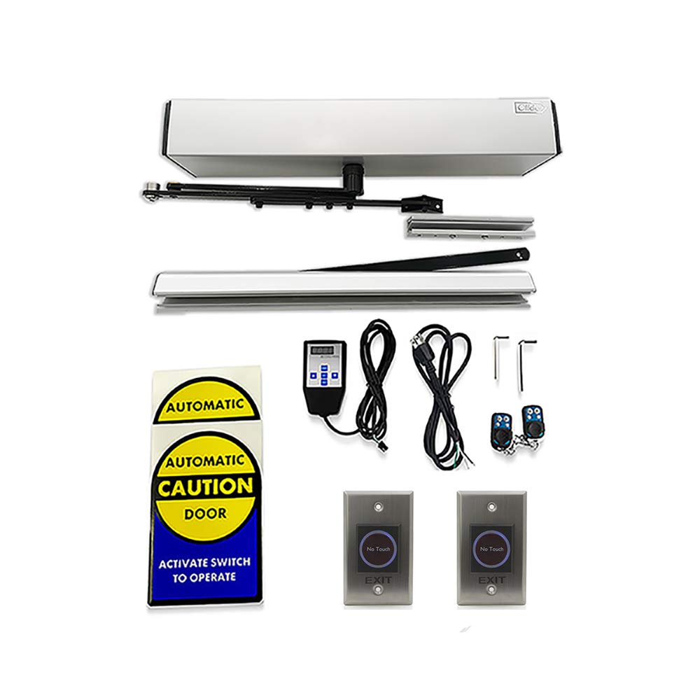 OlidleHome Smart Touchless Handicap Door Opener - 2 Wired Metal Touchless Sensor Switches for ADA Compliant Automatic Doors | Ideal for Wheelchair Access, Hospitals & Public Restrooms