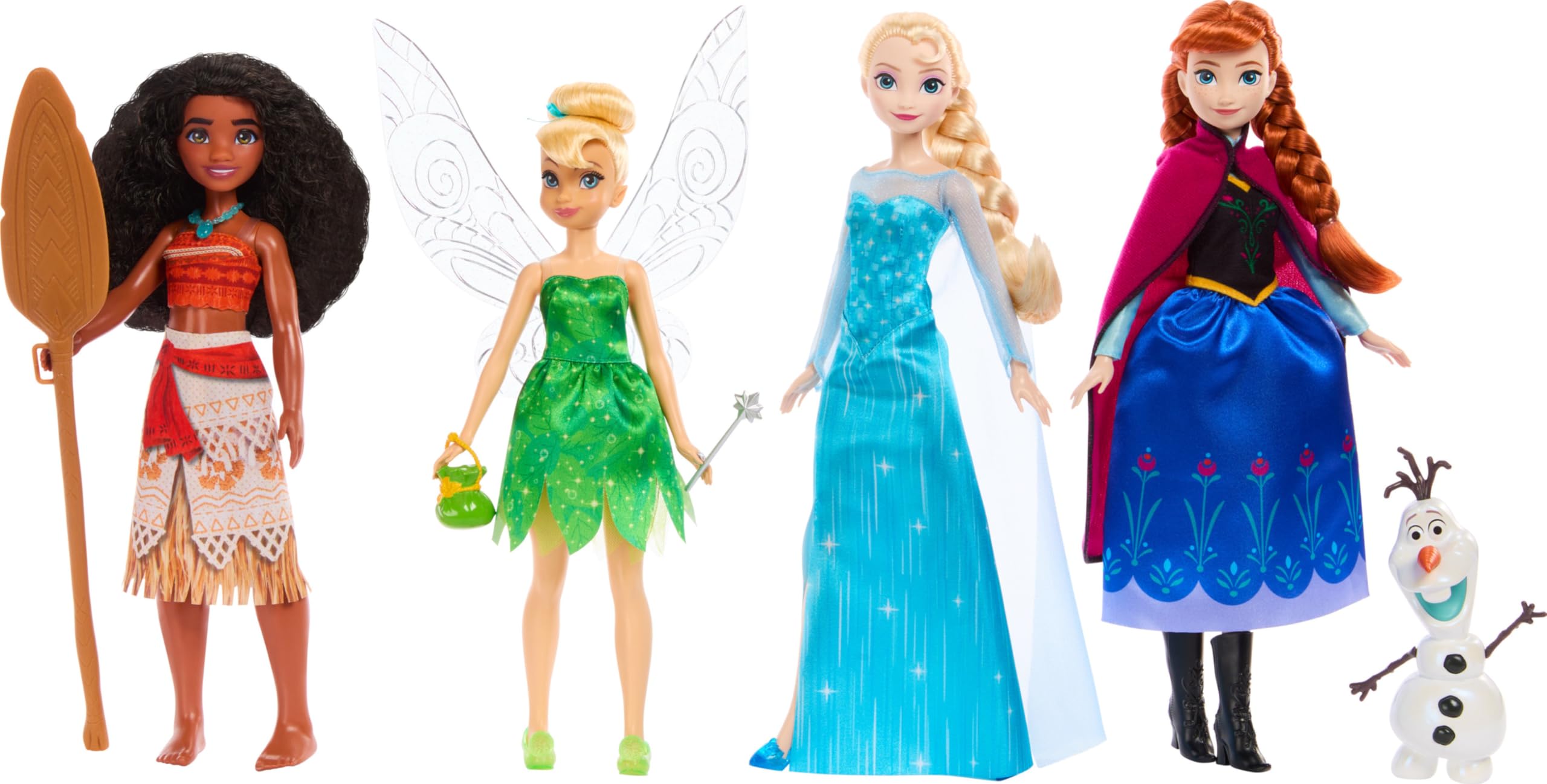 Mattel Disney 100th Anniversary 8-Pack Fashion Doll Set with Accessories - Inspired by Classic Disney Movies | Perfect for Collectors, Birthday Gifts & Playtime