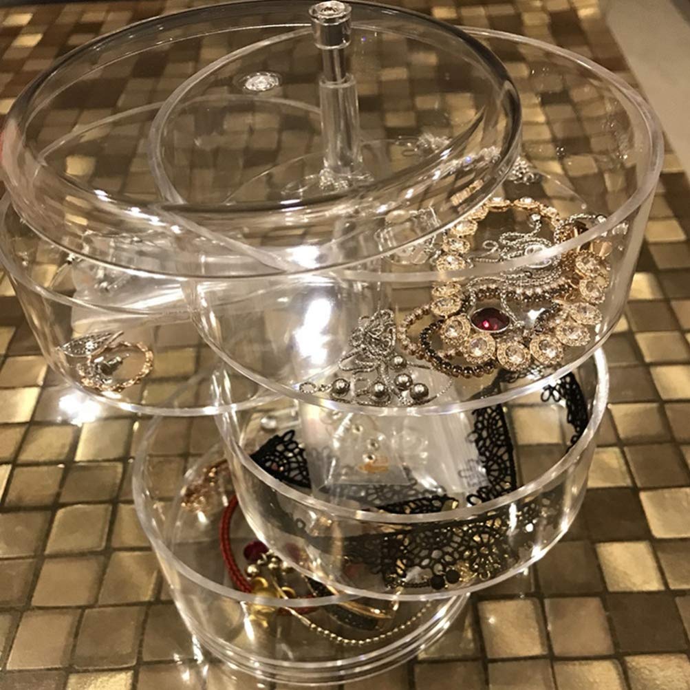 Cabilock 2-Piece Transparent Spiral Earring Storage Organizer - Jewelry Box & Pill Case - Perfect for Travel, Home, and Office Organization