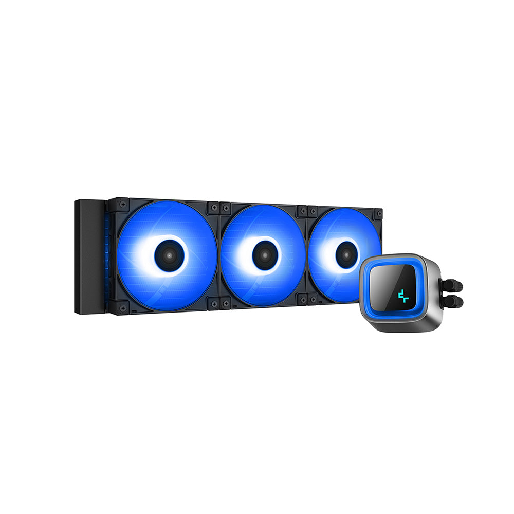 Deepcool LS720 Premium 360mm RGB Liquid CPU Cooler - High Performance AIO Cooling for Gaming PCs & Workstations - Perfect for Overclocking & Silent Operation