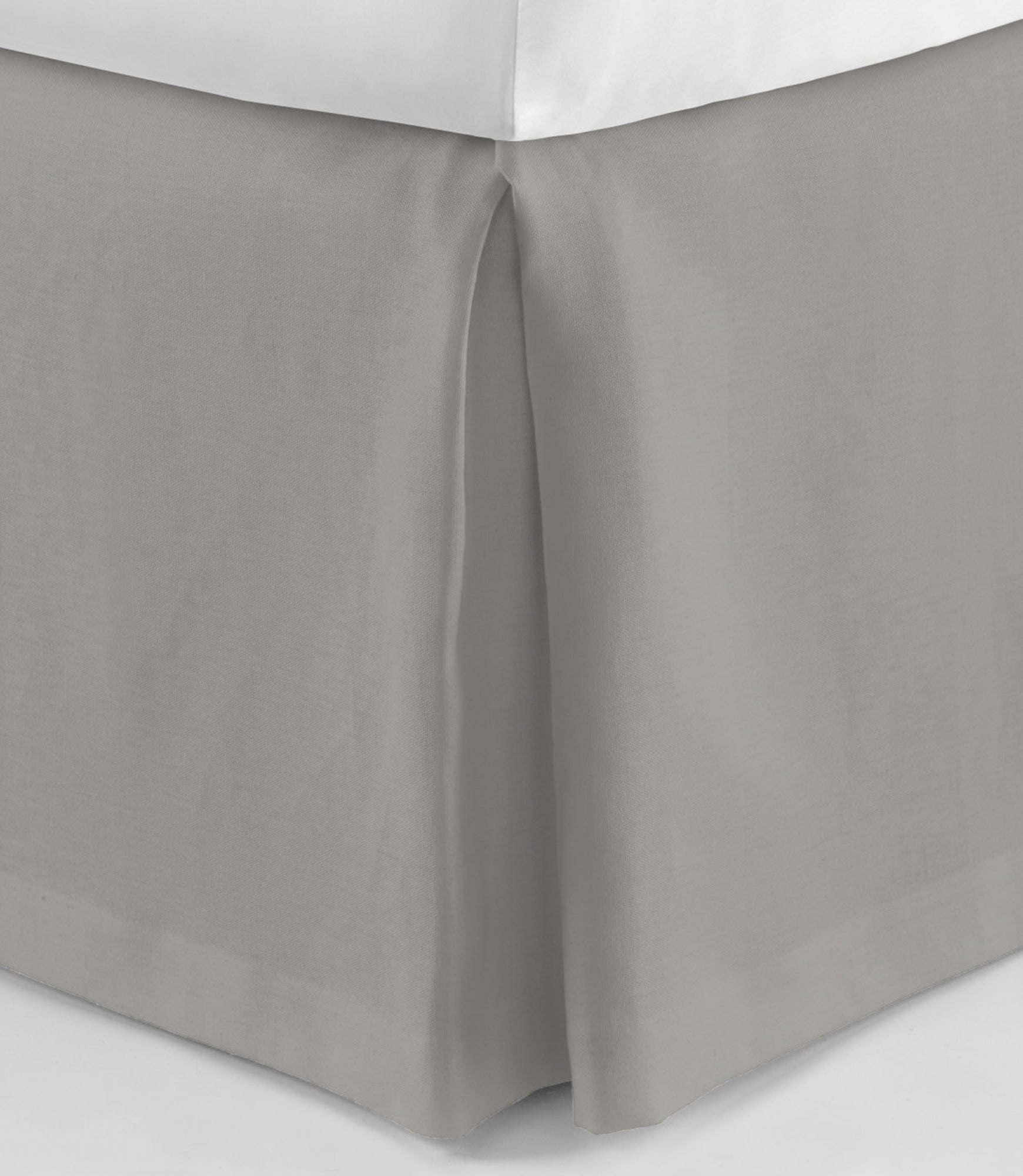 Rio Linen Bed Skirt - Premium Fitted Dust Ruffle for Queen/King Size Beds - Breathable Natural Fabric for Elegant Bedroom Decor - Perfect for Hotels, Guest Rooms & Master Suites