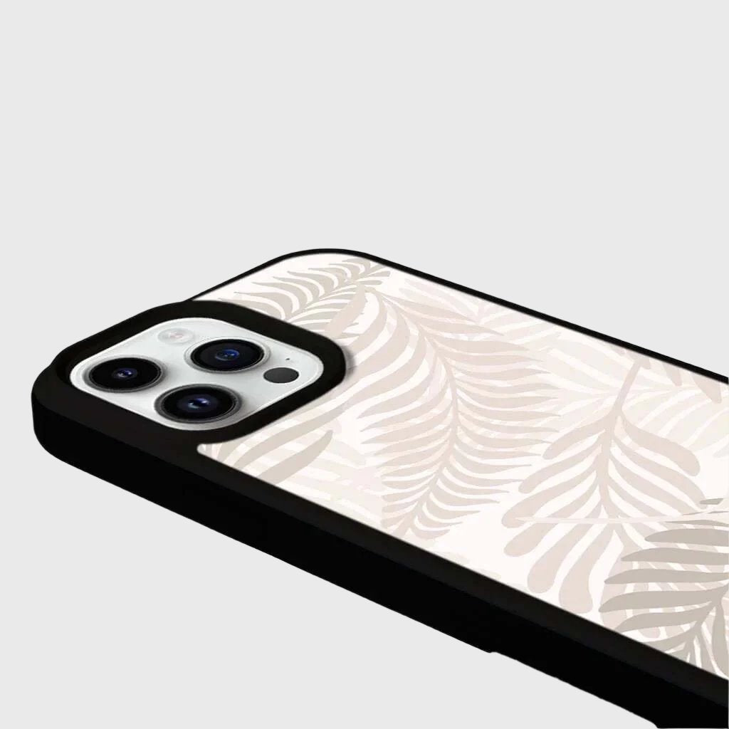 Premium MagSafe iPhone 13 Pro Case - Slim White Leaf Design with Strong Magnets | Perfect for Everyday Protection & Wireless Charging | Office, Travel & Outdoor Use