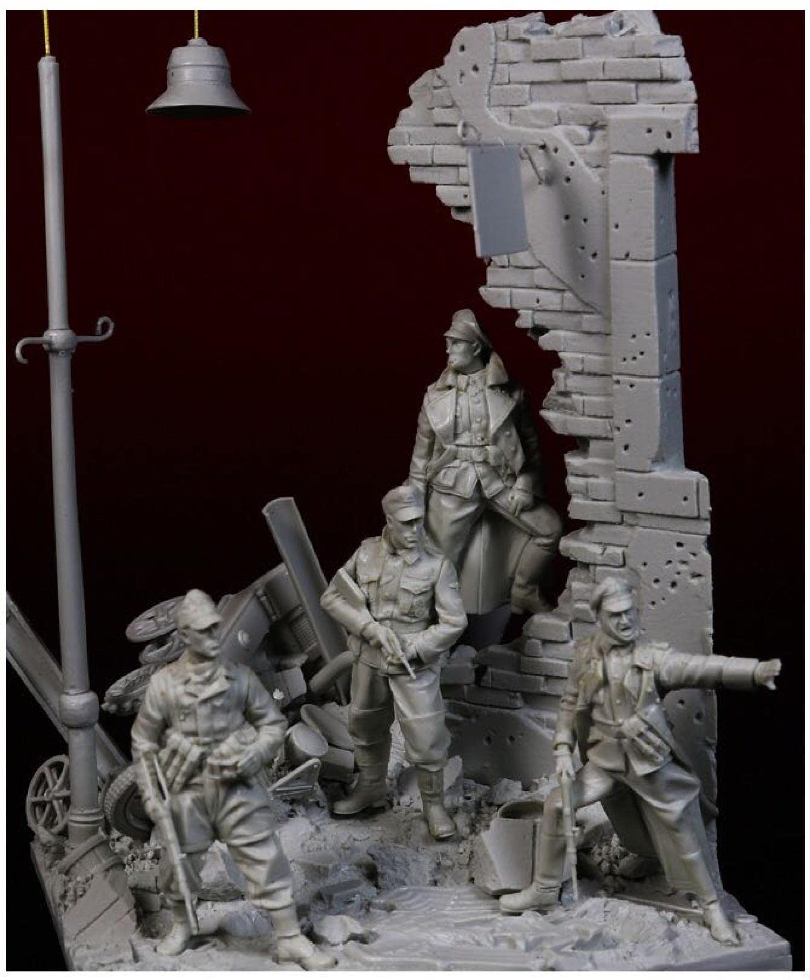 1/35 WWII German Soldier Miniature Kit - Unassembled Unpainted Resin Model for Wargaming & Diorama - Highly Detailed Die Cast Figure for Historical Collectors & Tabletop Gamers - Perfect for Military Displays, Model Building Projects and War Game Scenarios