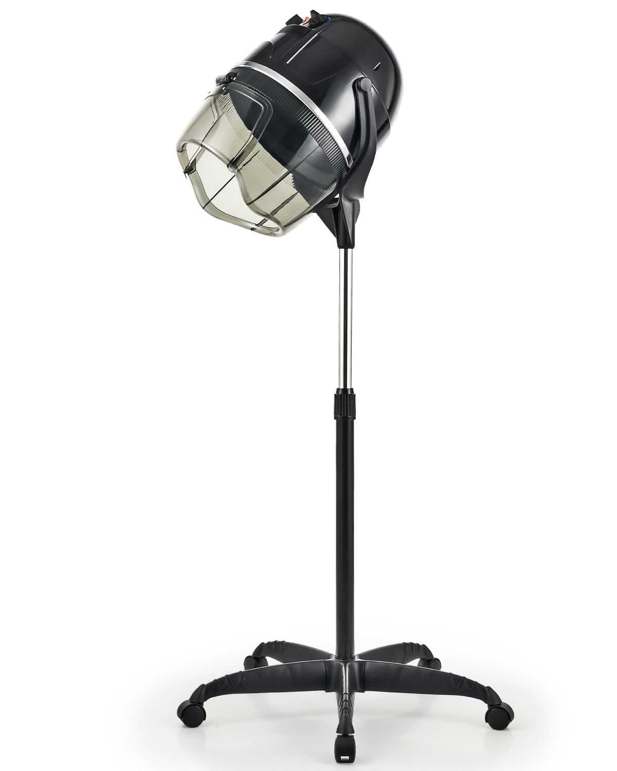 CO-Z 1300W Professional Hooded Hair Dryer with Stand - Adjustable Height, 360° Swivel & Wheels for Salon - Built-in Temperature Control & Timer for Safe Home/Salon Use - Perfect for Hair Styling, Perming & Drying
