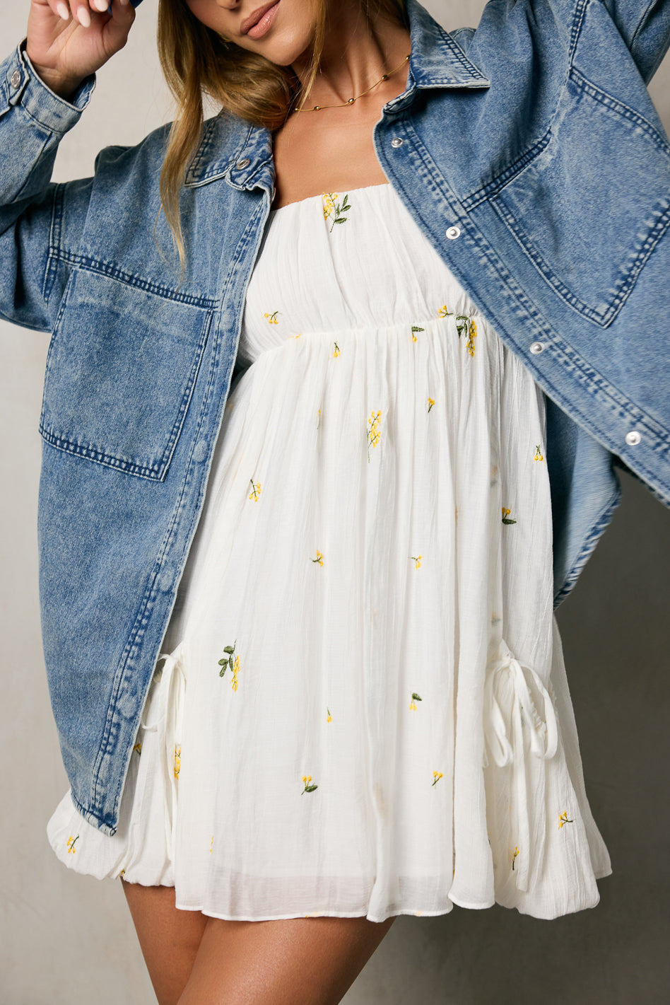 Eira Floral Mini Dress for Women - Summer Sleeveless Flowy Party Dress with Pockets, Perfect for Beach, Vacation, and Date Night