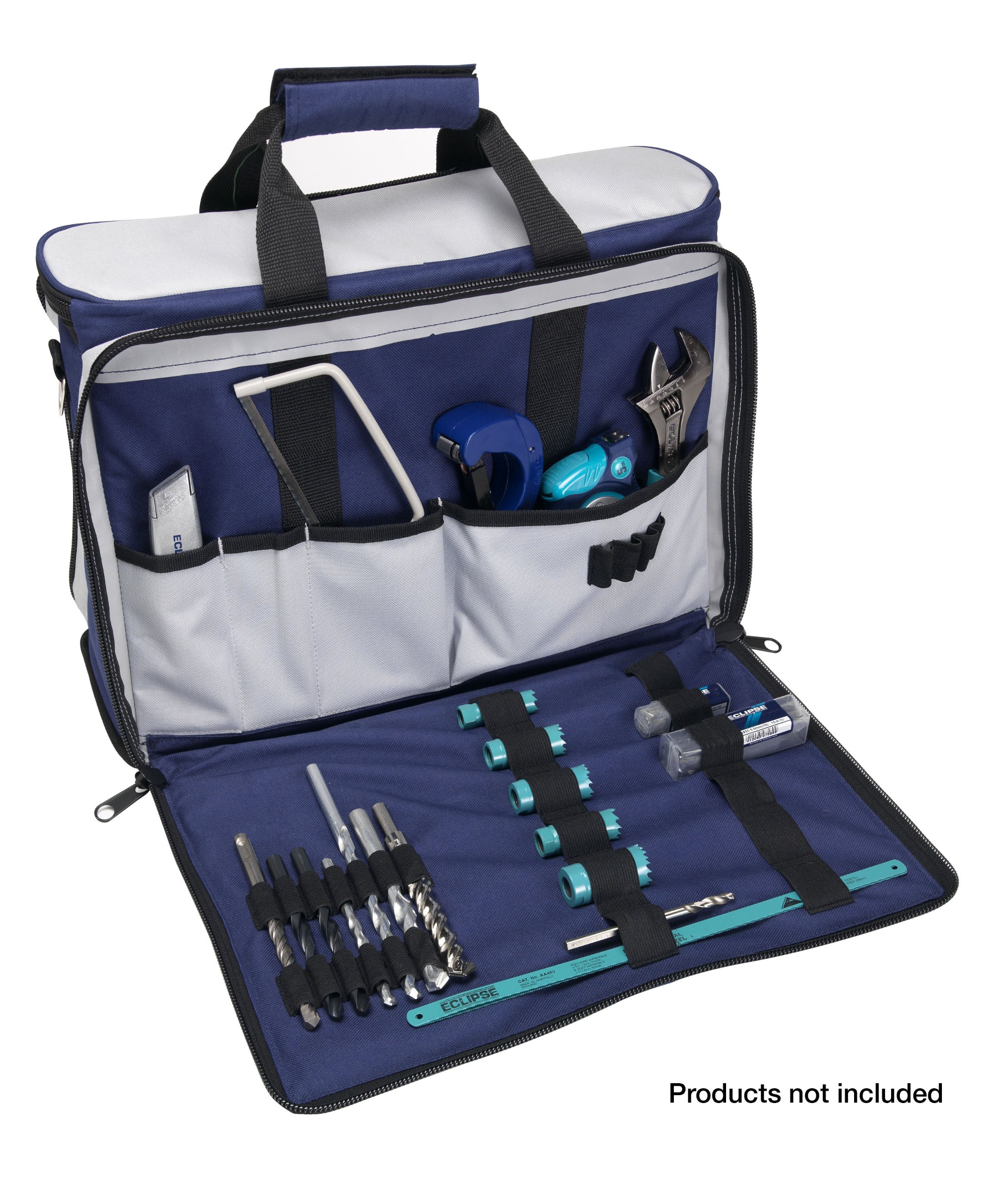 Professional Electrician Tool Case - Heavy Duty Technician Toolbox with Durable Blue Exterior | Ideal for Electricians, Technicians & DIY Home Repairs