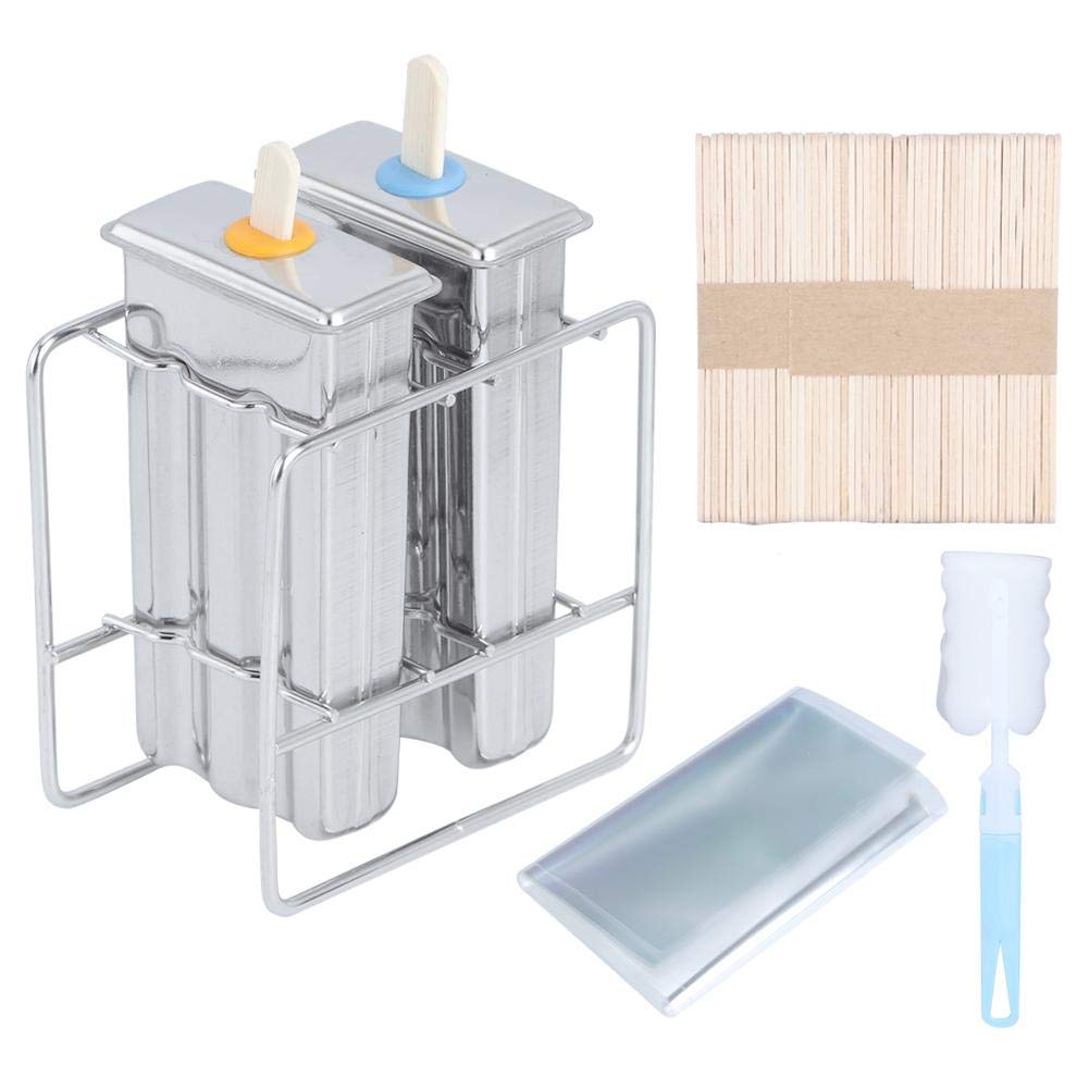 Premium Stainless Steel Ice Cream Molds - Durable Popsicle Makers for Homemade Ice Pops, DIY Frozen Treats & Kitchen Desserts | Perfect for Summer Snacks, Kids Parties & Healthy Frozen Dessert Making