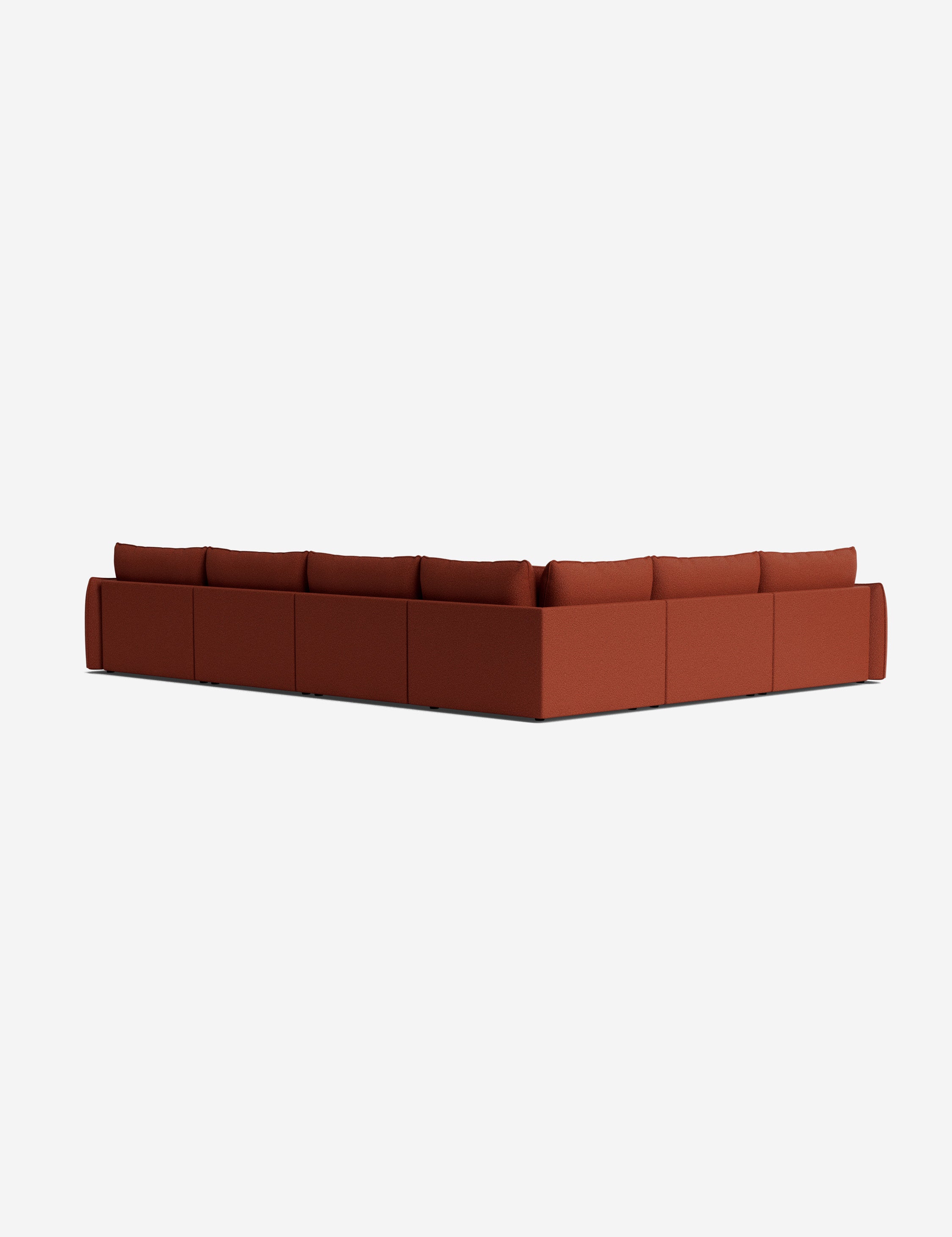 Balmer Modular Corner Sectional Sofa with Ottoman - Modern L-Shaped Living Room Furniture for Small Spaces | Perfect for Apartments, Condos and Family Gatherings