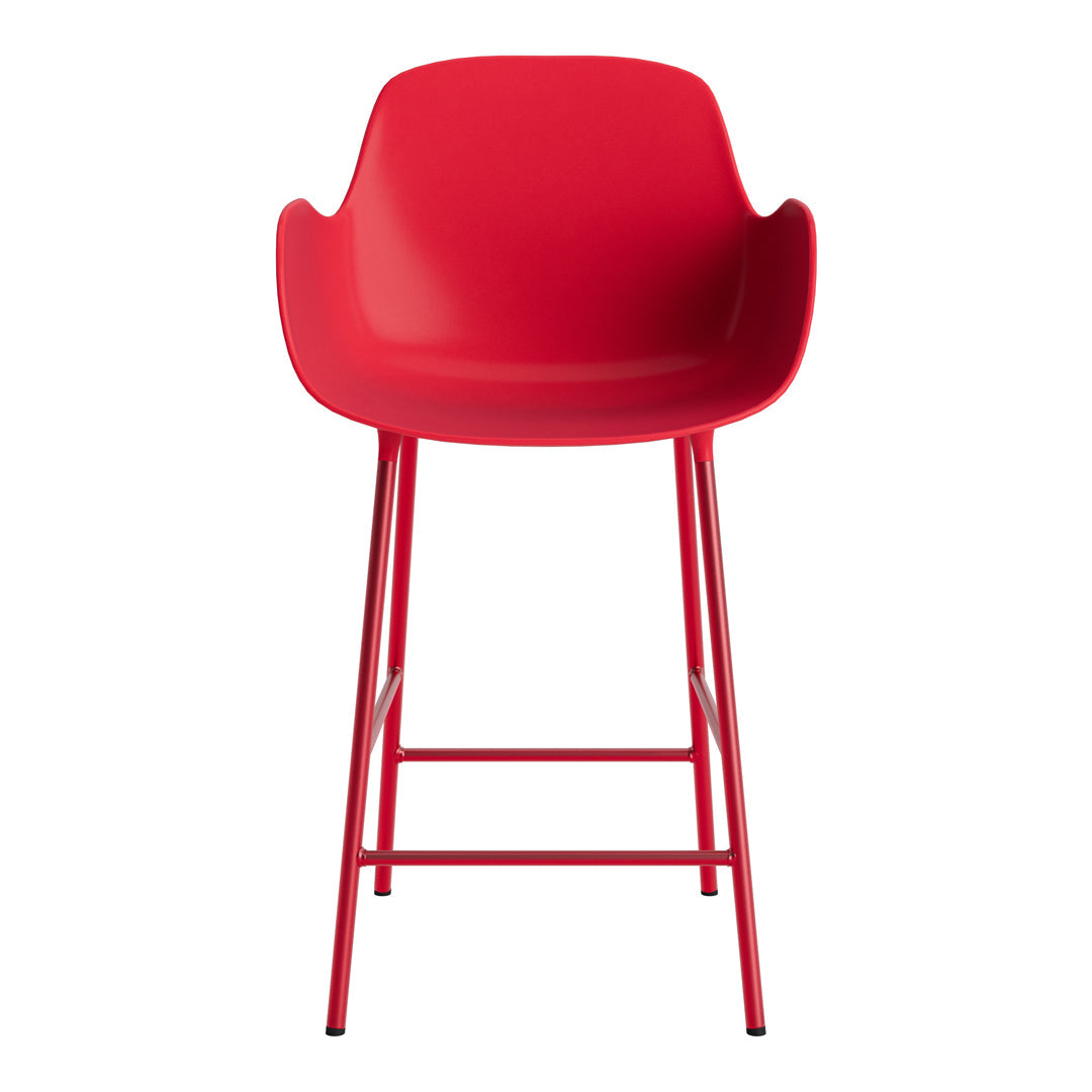 Modern Form Counter Armchair - Stylish Bar Stool for Kitchen Island, Breakfast Nook & Home Bar - Adjustable Height & Comfortable Seating for Dining & Entertaining