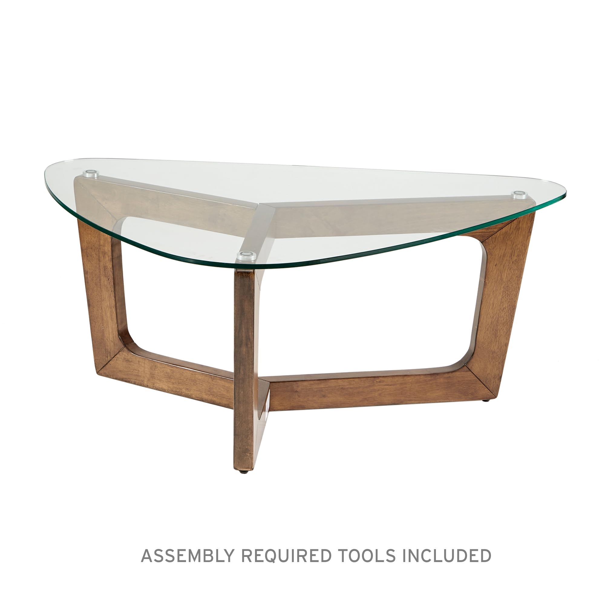 Walker Coffee Table - Modern Mid-Century Style Wooden Coffee Table for Living Room | Perfect for Small Spaces, Home Decor & Entertaining Guests