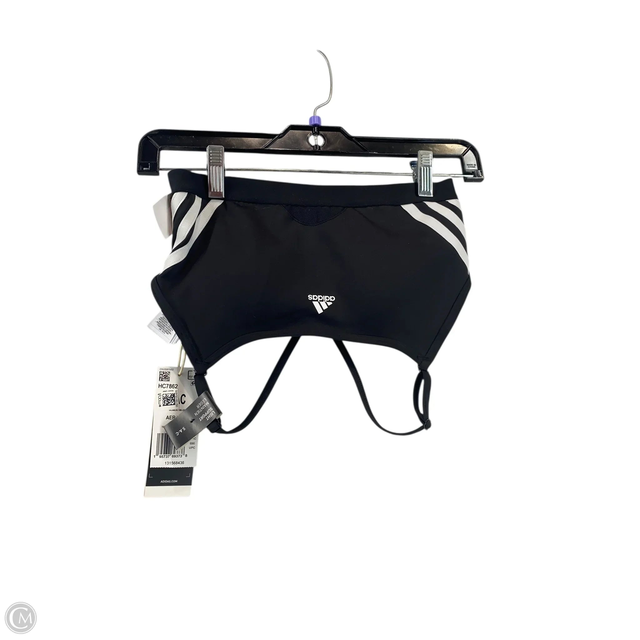 Adidas Women's Black Athletic Sports Bra - Size S - High Support Workout Top for Running, Yoga & Gym