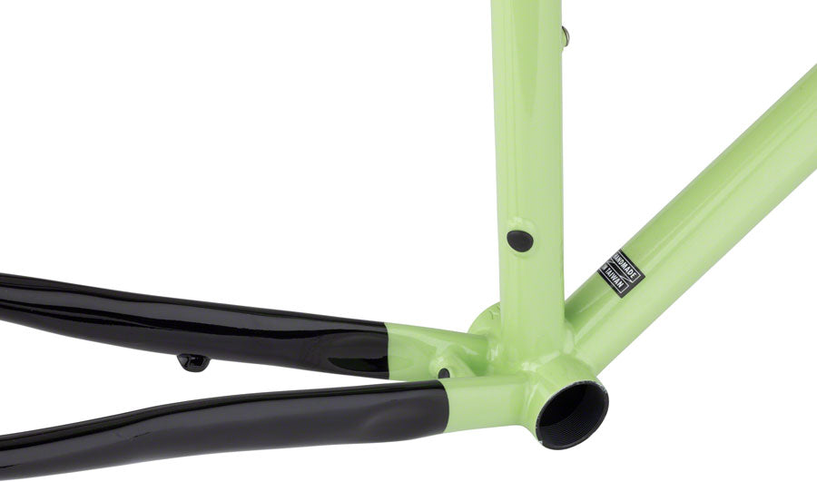 All City Zig Zag 700c Steel Frameset - Honeydew Bling, 58cm Road Bike Frame | Perfect for Urban Commuting & Gravel Riding