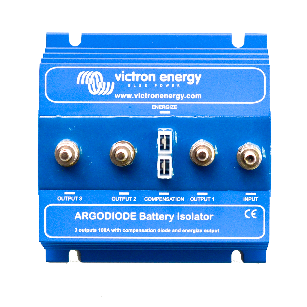 Argo Diode Battery Isolator 1003AC - 100A 3-Battery System for RVs, Boats & Off-Grid Power - Marine & Automotive Dual Battery Charging Solution