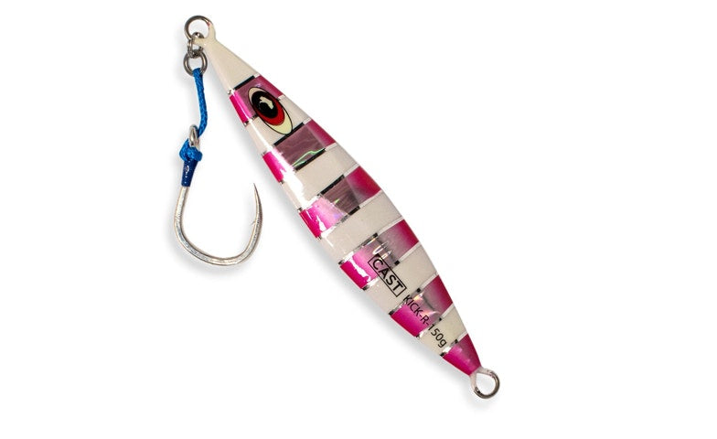 Cast Slow Pitch Jig Kick R 150g Saltwater Fishing Lure - Perfect for Offshore & Deep Sea Fishing