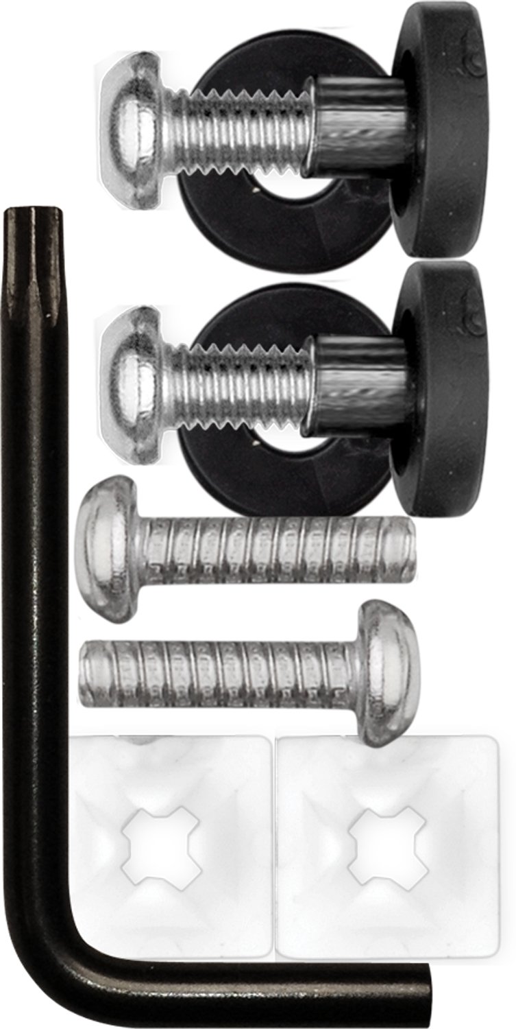 Stainless Steel License Plate Frame with Locking Fasteners - Secure & Rattle-Free for Cars