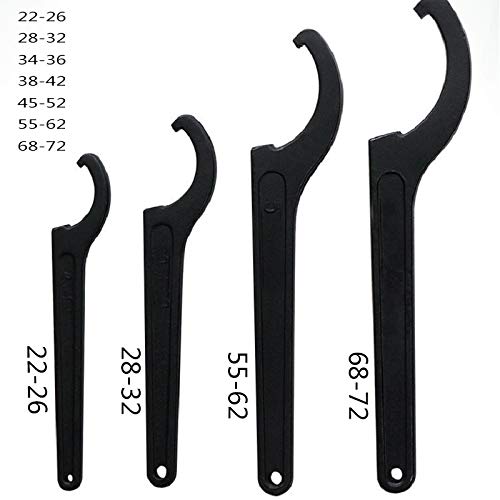 GDUUKK 22-72mm Adjustable Wrench Spanner Tool for Motorcycle Bike Shock Absorber Pre-Load Hook C Spanner Set - Hand Tool (Size 45-52) | Perfect for Motorcycle Maintenance & Repair
