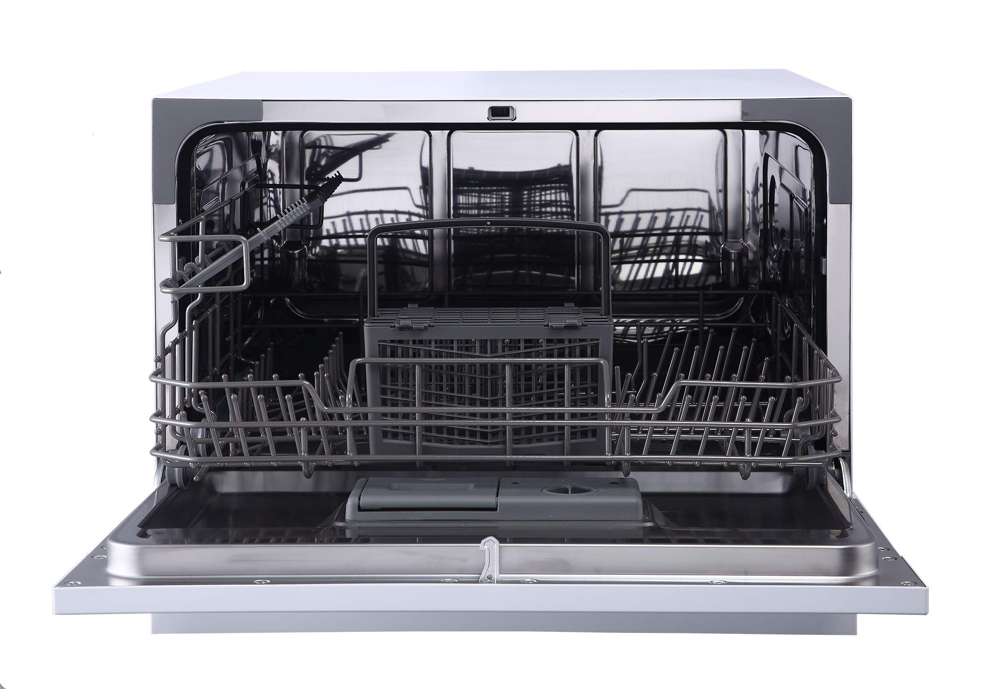 Energy Star Certified Countertop Dishwasher - Compact White SPT SD-2225DWA with Delay Start & LED Display | Perfect for Apartments, RVs, and Small Kitchens