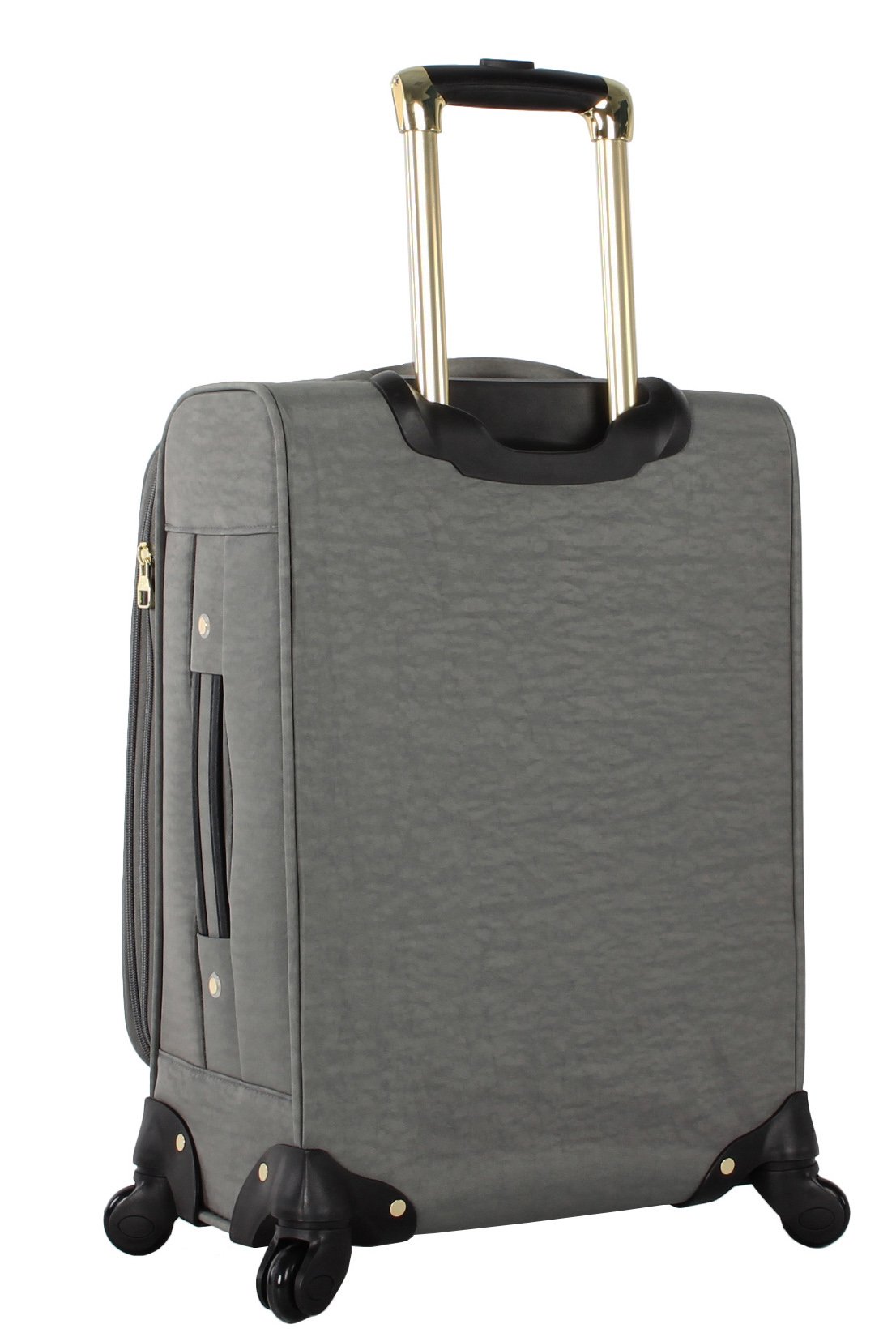 Steve Madden Unisex Spinner Luggage - Peek-a-Boo Grey Carry-On Suitcase with 360° Wheels | Perfect for Business Travel & Weekend Getaways
