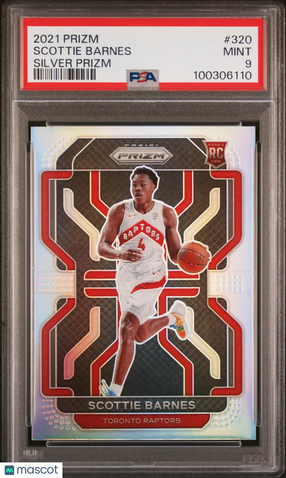 2021 Panini Prizm Basketball Scottie Barnes Rookie Card Silver Prizm PSA 9 Mint - Collectible NBA Trading Card for Basketball Fans & Card Investors