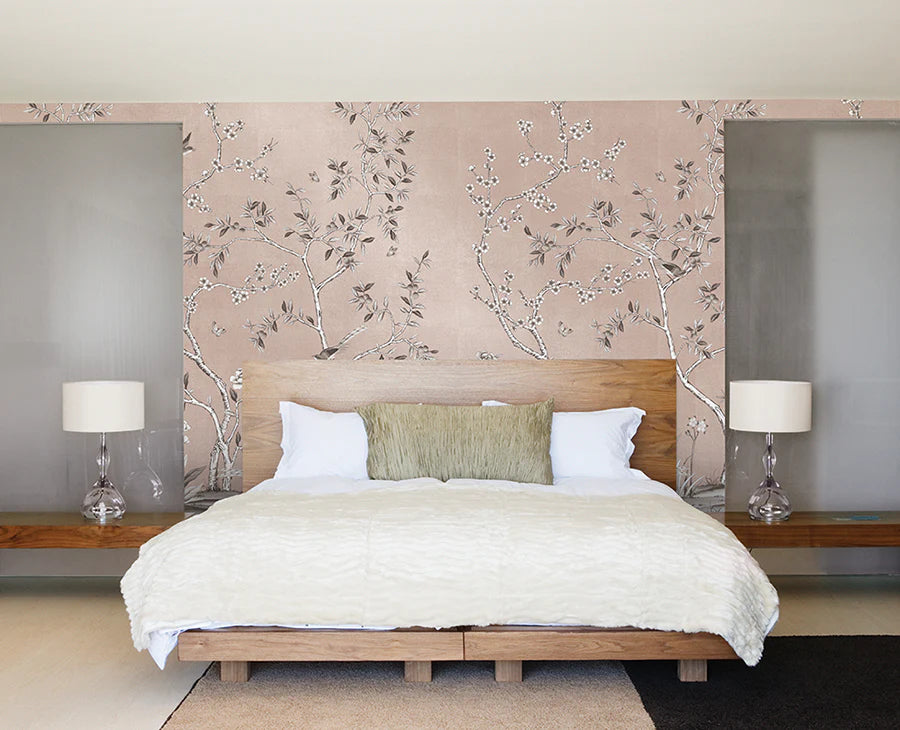 Self-Adhesive Garden Wall Mural - Easy Peel & Stick Wallpaper for Home Decor, Living Room, Bedroom & Nursery - Nature Inspired Botanical Design for Indoor Walls