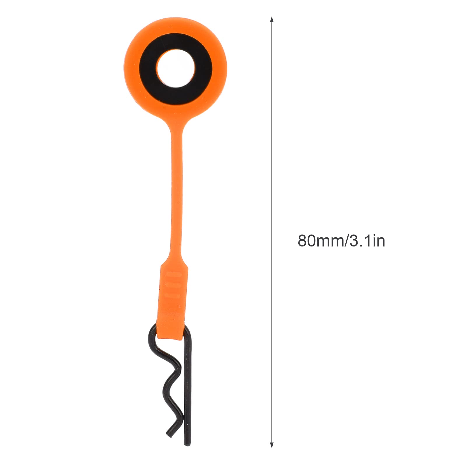 Dilwe 4PCS Universal 1/10 RC Car Shell Body Fixed Clips - Orange Upgrade Replacement Parts for RC Model Cars | Perfect for Off-Road Racing & RC Car Maintenance