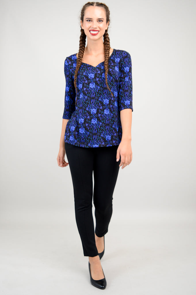 Annette Top - Rosemary Bamboo V-Neck Blouse for Women | Breathable & Comfortable Summer Tops | Perfect for Casual Outings, Office Wear & Date Nights