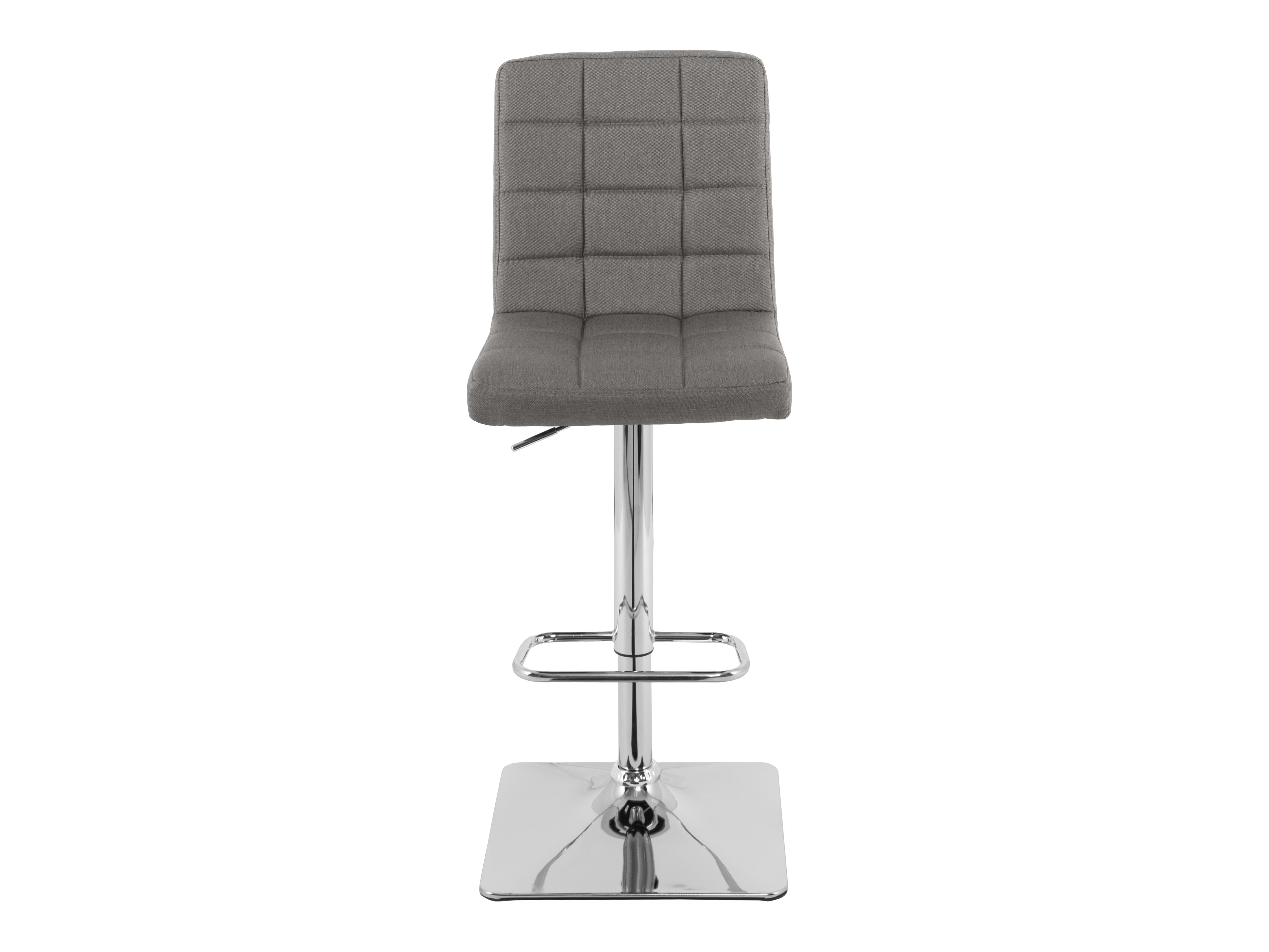 Grey Tufted Adjustable Bar Stools Set of 2 - Modern Kitchen Counter Stools with Backrest & Footrest - Perfect for Dining Room, Kitchen Island, or Home Bar Decor