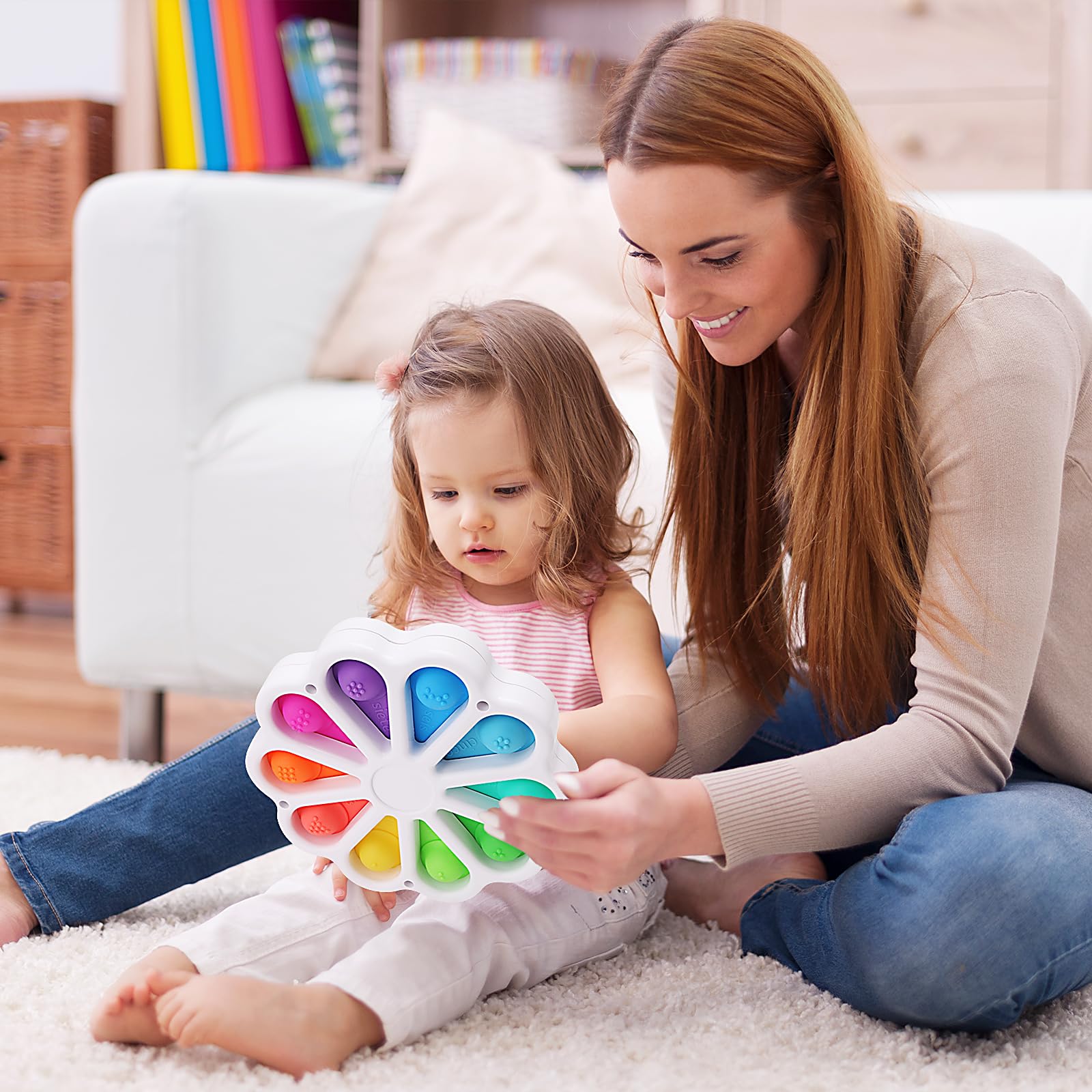 **Pop Fidget Sensory Toys for Toddlers 1-3 Years Old – Montessori Push & Pop Bubble Toys for Early Learning, Fine Motor Skills & Stress Relief – Perfect for Preschool, Travel & Sensory Play**