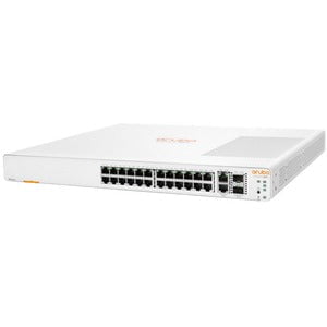 Aruba Instant On 1960 24G 2XGT 2SFP+ 26-Port Managed Switch - 10G/1G Ethernet, 10GBase-T/X, Layer 2 Support - Modular Design, 40W Power - Fiber & Copper Connectivity - Rack Mountable for Small Business & Enterprise Networks