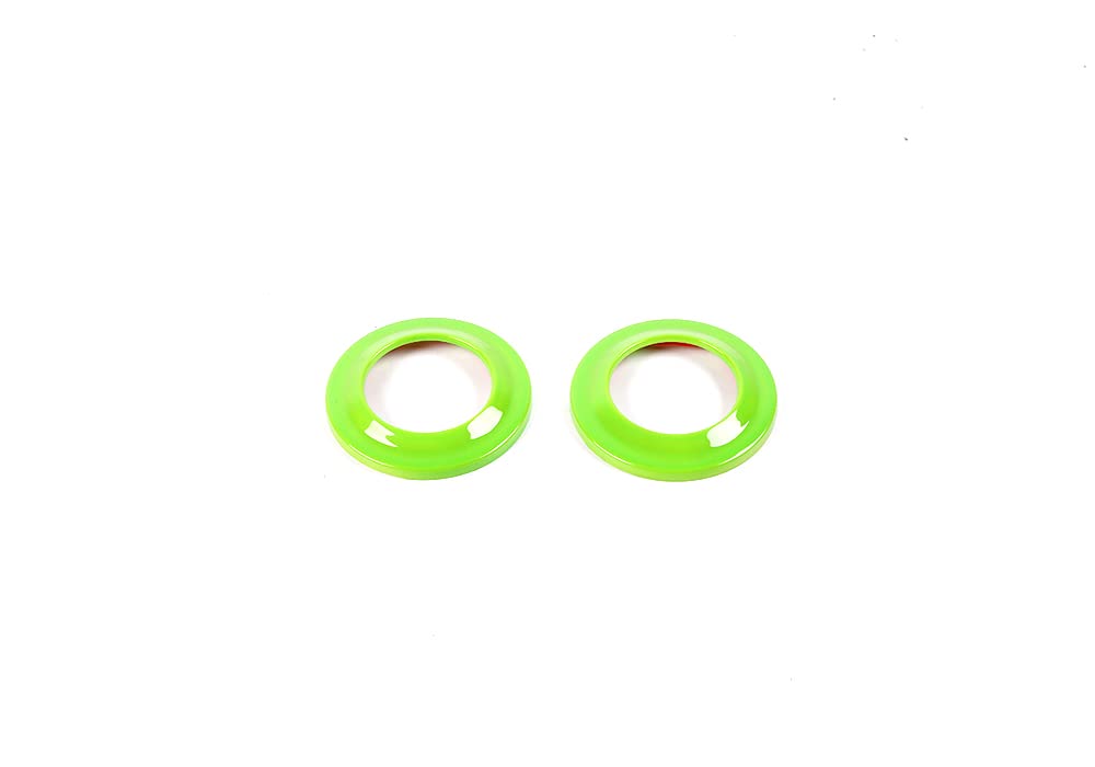 Jeep Wrangler JK 2007-2014 A-Pillar Speaker Cover Rings - Light Green Interior Accessories & Trim Decor | Perfect for Off-Road Upgrades & Custom Car Styling