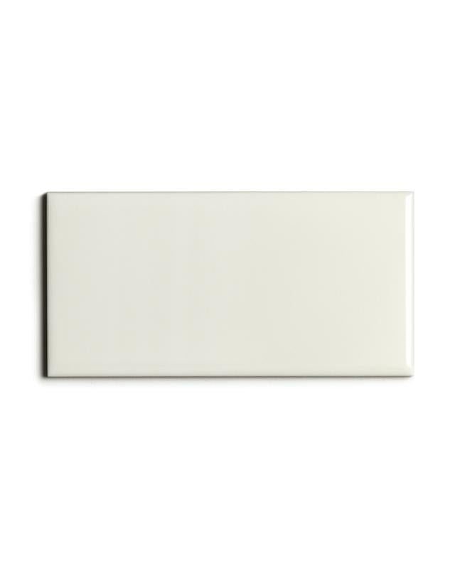 Kakel Victoria 7.5 x 15 cm Ivory White Glossy Ceramic Tile - Perfect for Kitchen Backsplash, Bathroom Walls & Flooring