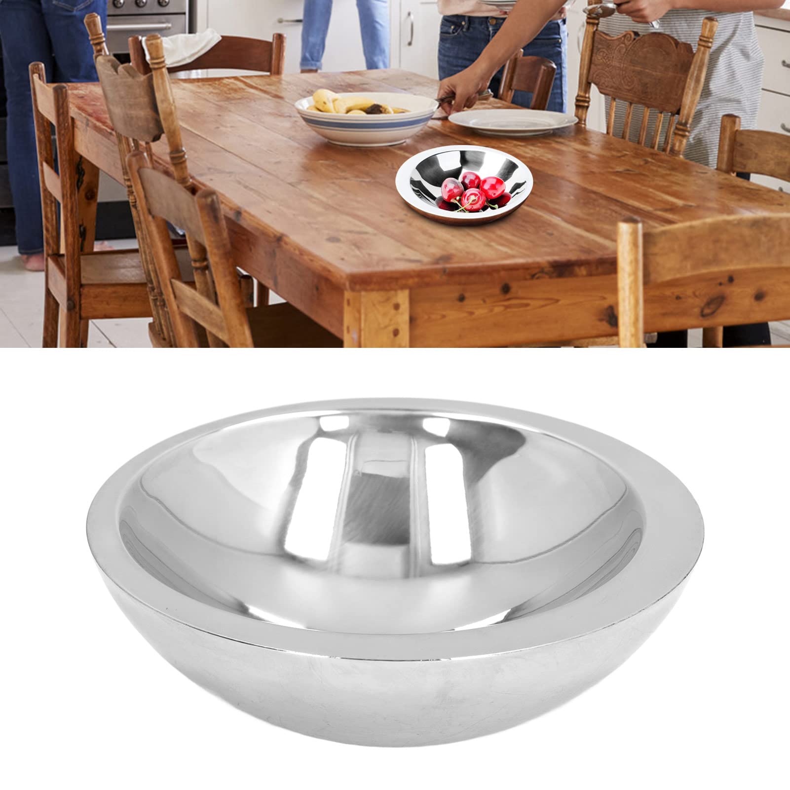 Premium Stainless Steel Meal Prep Bowls - Heavy Duty, Lightweight, Double Wall Insulated Serving Bowls for Soup, Salad, Cooked Food & Fruits | Perfect for Kitchen, Camping, Picnics & Food Storage